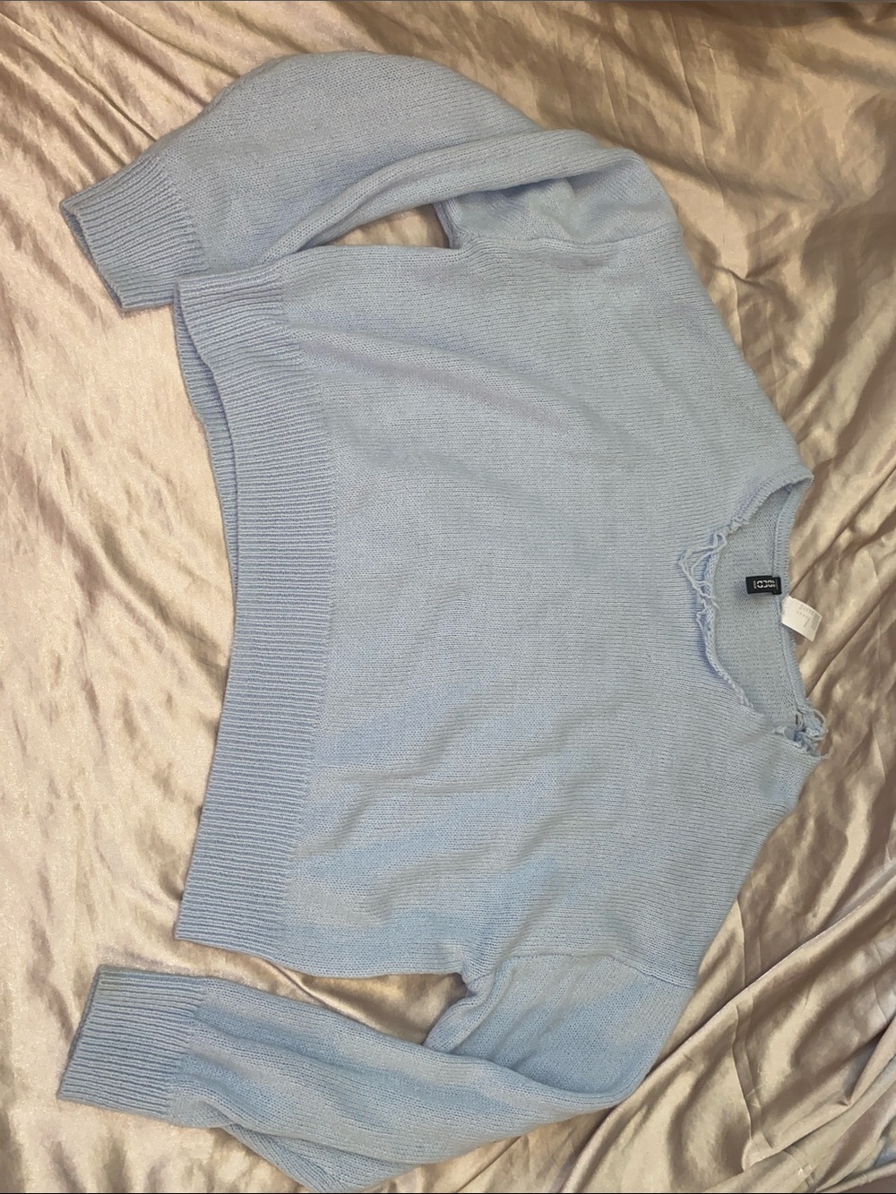 H&M Light Blue Women’s Off the shoulder sweater
